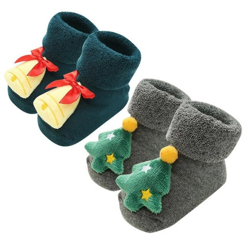 Medias Navideñas Antideslizantes para Bebé – Edición Christmas4