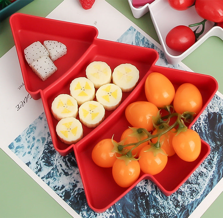 Platos Navideños en Forma de Árbol