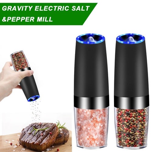 Molino Eléctrico de Pimienta con Sensor de Gravedad – Innovación y Estilo para tu Cocina