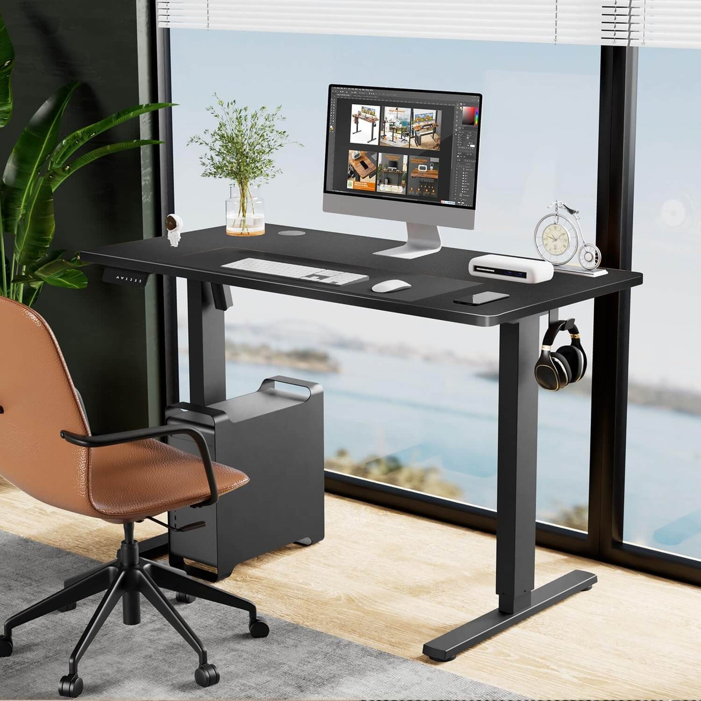 Electric Height Adjustable Standing Desk,Sit to Stand Ergonomic