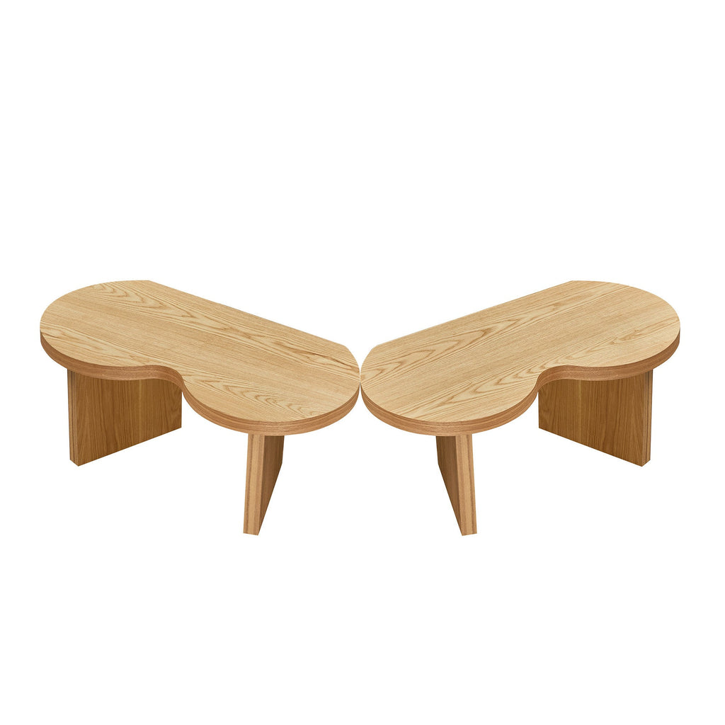 Mesa de Centro Moderna Butterfly en MDF – Diseño Escultural para Sala y Dormitorio