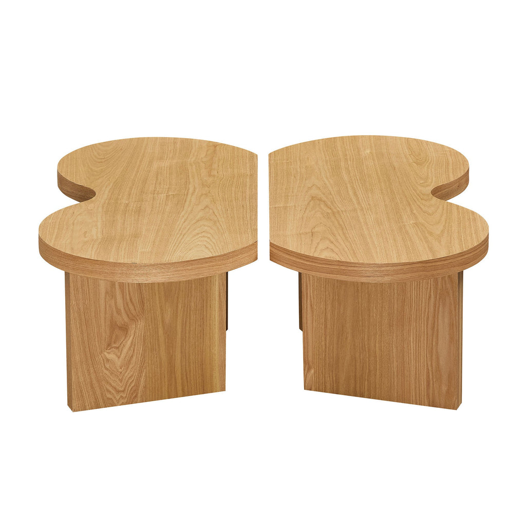 Mesa de Centro Moderna Butterfly en MDF – Diseño Escultural para Sala y Dormitorio