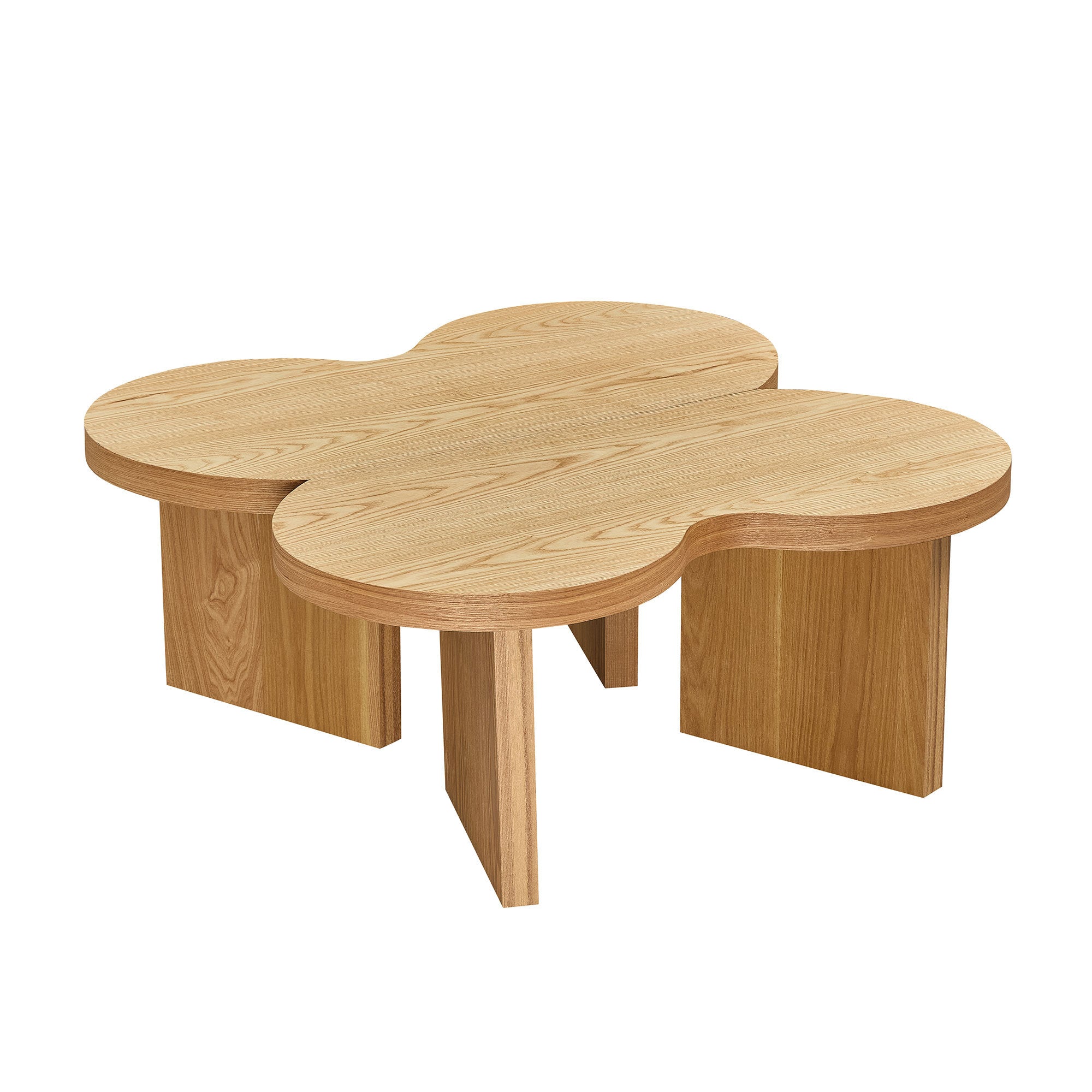 Mesa de Centro Moderna Butterfly en MDF – Diseño Escultural para Sala y Dormitorio