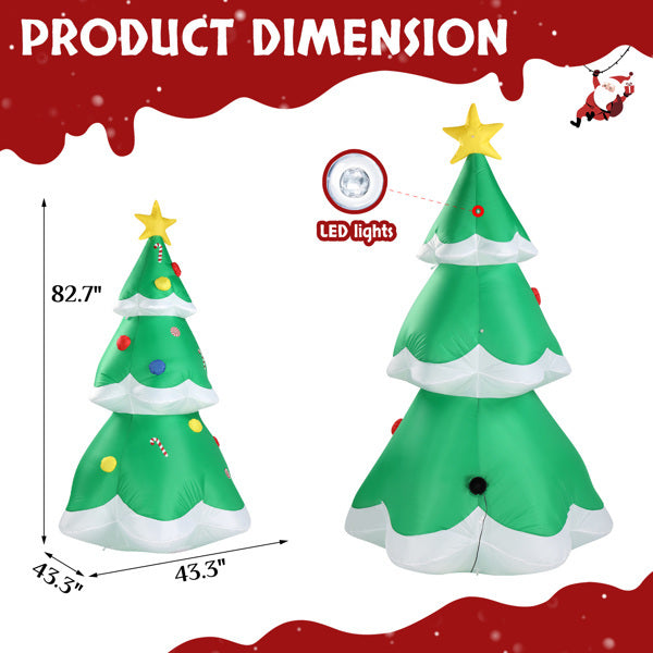 Árbol de Navidad Inflable con Luces LED