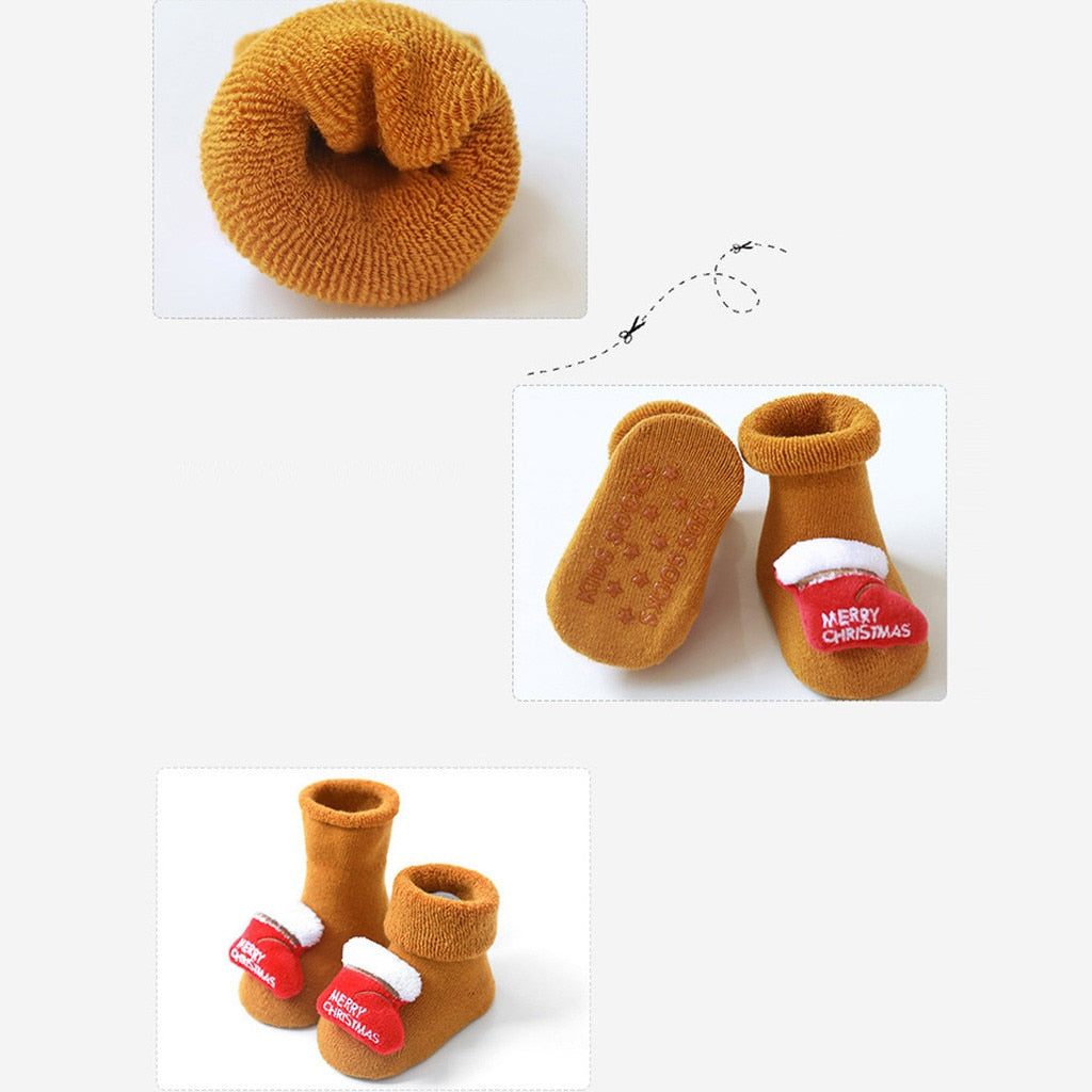 Medias Navideñas Antideslizantes para Bebé – Edición Christmas4