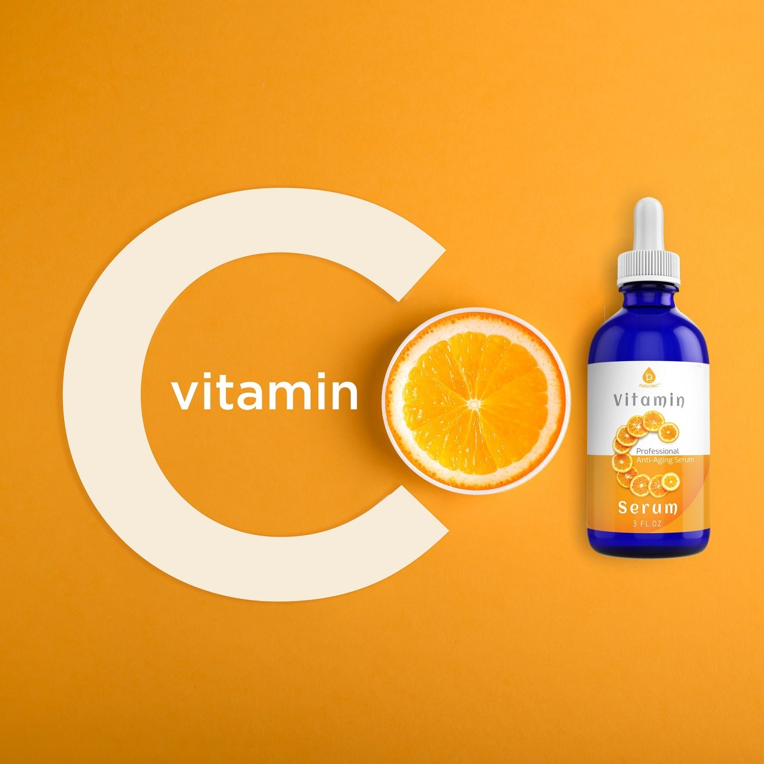 Sérum Facial de Vitamina C 3 fl. oz – Antiedad, Hidratante y Aclarante para la Piel