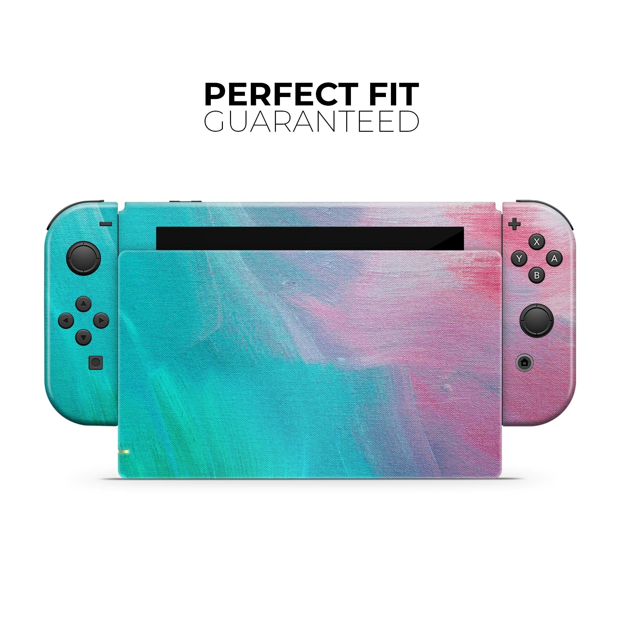 Skin Mármol Pastel para Nintendo | Protector Completo Antirayaduras y Decorativo