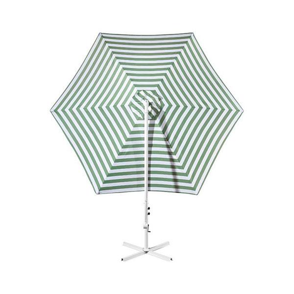 Sombrilla de Exterior con Rayas Verdes y Blancas – Striped Outdoor Umbrella