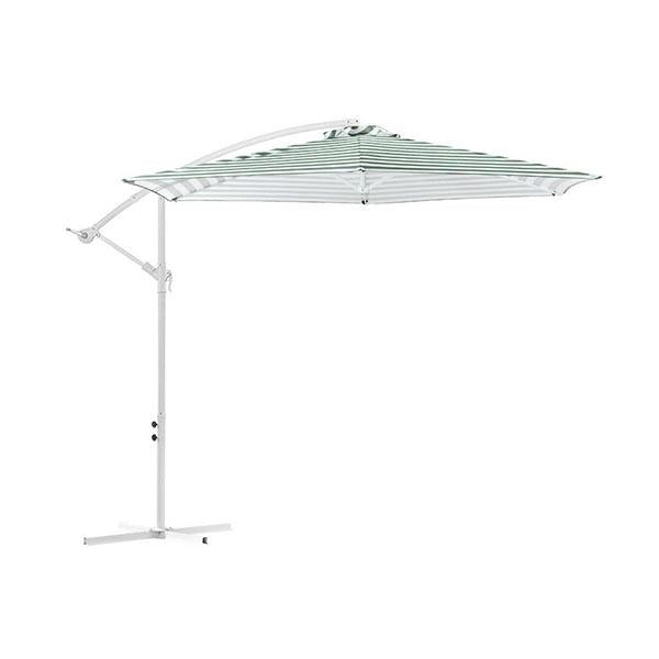 Sombrilla de Exterior con Rayas Verdes y Blancas – Striped Outdoor Umbrella
