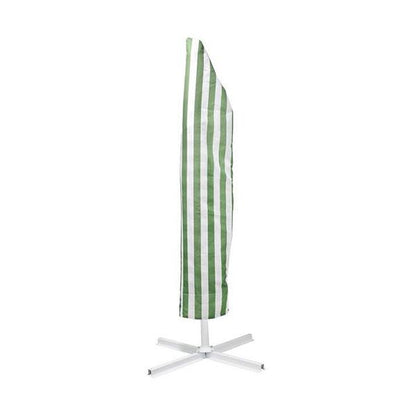 Sombrilla de Exterior con Rayas Verdes y Blancas – Striped Outdoor Umbrella