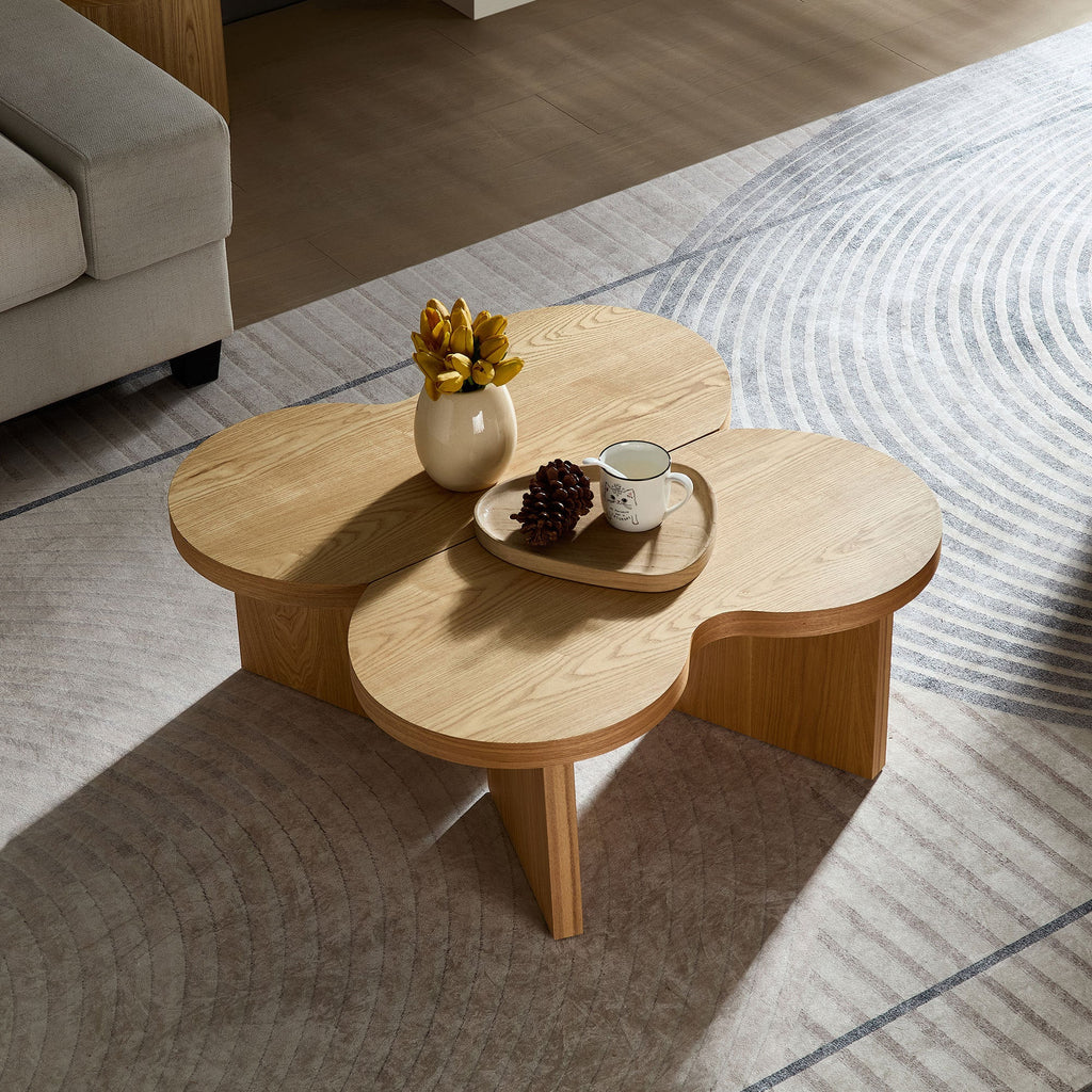 Mesa de Centro Moderna Butterfly en MDF – Diseño Escultural para Sala y Dormitorio