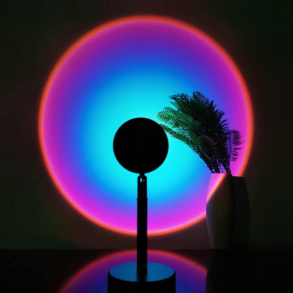 Lámpara Sunset de Proyección 16 Colores – Luz Ambiental Decorativa para Hogar y Estudio