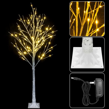 Árbol Decorativo LED de Copo de Nieve
