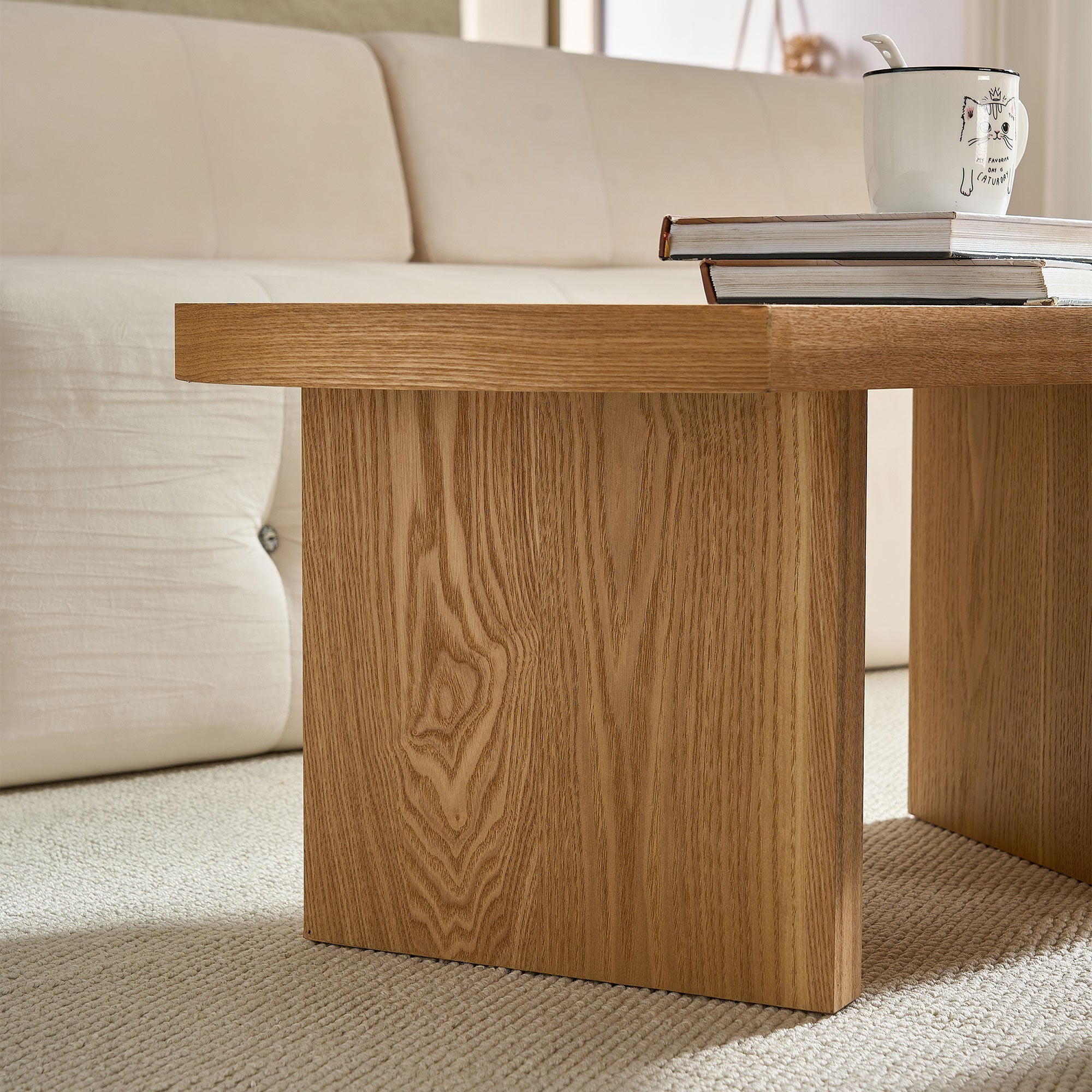Mesa de Centro Moderna Butterfly en MDF – Diseño Escultural para Sala y Dormitorio